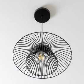Brilagi - LED függőlámpa kábellel CERIA WIRE 1xE27/40W/230V Ø 38 cm fekete