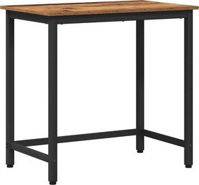 vidaXL asztal Öreg fa 100 x 50 x 76,5 cm Műszaki fa és acél