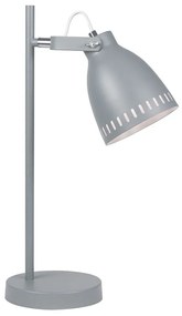 Asztali lámpa, szürke/fém, AIDEN TYP 1