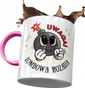 Rózsaszín Bögre Rozália Barátnőknek Ajándék Nyomtatott Fotóval