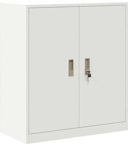 vidaXL Tárolószekrény Fehér 80 x 40 x 90 cm Acél