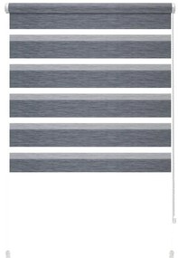 Antracitszürke nappali-éjszakai roló 42,5x150 cm Zebra Silvalin – Gardinia