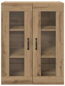 Fali Szekrények 2 pcs kézműves tölgy 69,5 x 34 x 90 cm Faanyag