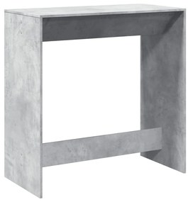 betonszürke szerelt fa bárasztal 102 x 50 x 103,5 cm