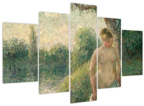 Kép - Camille Pissarro, The Bather, reprodukciók (150x105 cm)