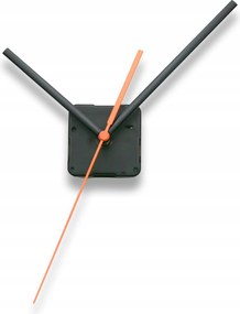Kvarc mechanizmus Csendes Fekete Mutatók 14cm másodpercmutató narancssárga