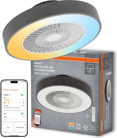 Osram - Fényerőszabályozható LED mennyezeti lámpatest ventilátorral SMART+ LED/78W/230V Wi-Fi +távirányító