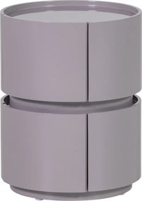 Világosszürke fényes éjjeliszekrény Lunex – WOOOD