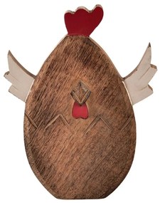 InDecor Húsvéti csibe mangófából, 21 x 3 x 30 cm, L