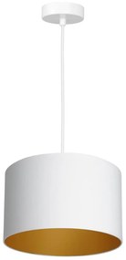 Csillár zsinóron ARDEN 1xE27/60W/230V á. 25 cm fehér/arany