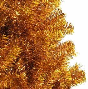 Mű karácsonyfák LED -es lámpákkal Arany 180 cm PET