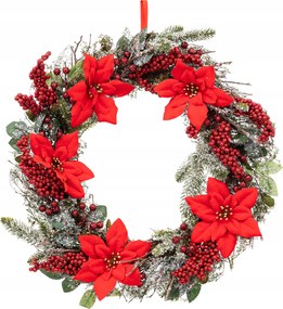 Betlehemi Csillag Karácsonyi Koszorú Ø 50 cm Ajtódísz Karácsonyra