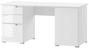 PC asztal Sallosa 15 (fehér + fényes fehér). 1068220