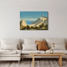 Kép - Georg Emil Libert, View of Sommerspiret, the Cliffs of Møn, reprodukciók (90x60 cm)