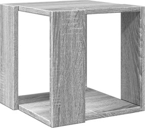 vidaXL szürke sonoma színű szerelt fa dohányzóasztal 32 x 32 x 30 cm