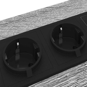 vidaXL Éjjeliszekrény 2 pcs Szürke Sonoma 41,5 x 40,5 x 55 cm Faanyag