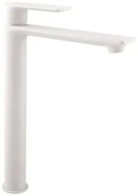 Magas mosdó csaptelep RAV SLEZÁK Nil leeresztőszelep nélkül matt fehér NL130.0BMAT