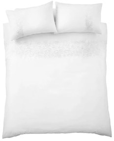 Fehér kétszemélyes pamut ágyneműhuzat 200x200 cm Embroidery Floral – Bianca