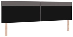 Egyszerű Design Fejtámla Szürke 200 cm Műbőr