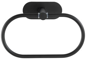 Orea Ring Turbo-Loc® rozsdamentes acél matt fekete fali törölköző tartó - Wenko