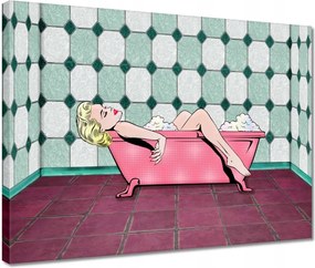 Vászonkép 40x30 Marylin Monroe a kádban