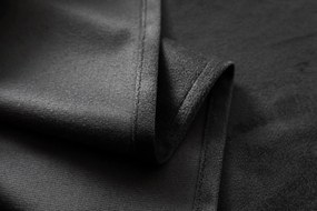 Sötétszürke fényzáró függöny VELVET 140x250 cm Felfüggesztés: Fém gyűrűk