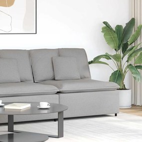 felhőszürke moduláris kanapé sarokmodul párnákkal 100 cm
