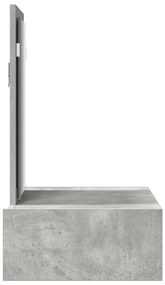 Fali sminkasztal Beton szürke 60x40x70 cm