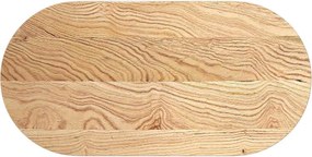 vidaXL tömör akácfa ovális alakú asztallap 100 x 50 x 4 cm
