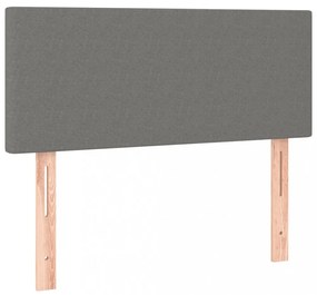 sötétszürke szövet LED-es fejtámla 100x5x78/88 cm