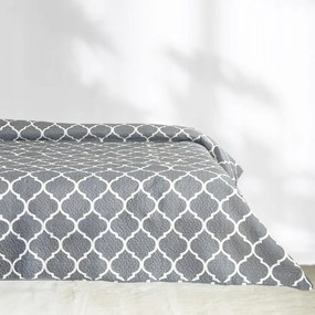 Kétoldalas Ágytakaró Tavira Pled Kapa Szürke Fehér 220x240 cm
