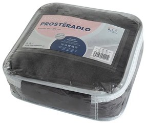 Sötétszürke mikroflanel lepedő 180x200 cm Exclusive – B.E.S.