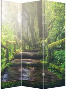 Paraván - falépcsők az erdőben (126x170 cm)