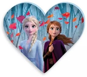 Disney Jégvarázs Leaf formapárna, díszpárna 35x30 cm Velúr