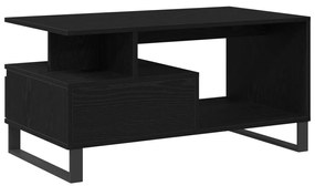 Dohányzóasztal Fekete Tölgy 90x49x45 cm Mérnöki Fa