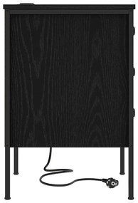 Éjjeli Szekrények 2 pcs Musta tammi 42 x 41 x 61 cm Faanyag