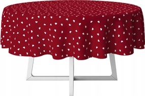 Abrosz Cerata Piros Szív Valentin Nap Kerek Vastag Kör 140 cm