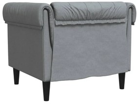világosszürke szövet Chesterfield kanapé