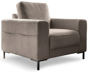 Barna kordbársony fotel Lofty Lilly – Miuform