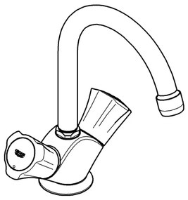 GROHE 21375001 - COSTA L mosdócsaptelep, fényes króm