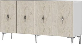 Salkım 150 - White, Silver, Travertine