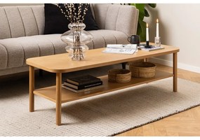 Natúr színű dohányzóasztal tölgyfa dekorral 50x150 cm Banbury – Actona