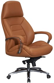 BUSINESS bőr irodai szék - caramel