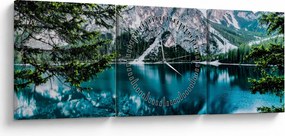 Egy kép az Alpokban (órával) (90x30 cm)