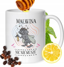 Bögre Malvina Barátnőknek Ajándék Nyomtatott Fehér 330ml