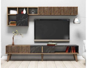 Design TV szekrény szett Cadelaria fekete dió