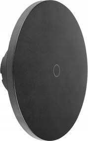 Kültéri kerti fali lámpa Led kerek fekete változtatható szín V-tac