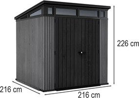 Signature PENT 7x7 műanyag kerti ház velencei szürke