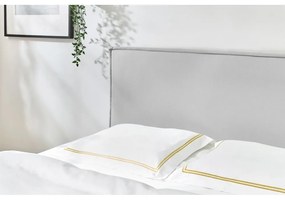 Világosszürke kárpitozott franciaágy ágyráccsal 180x200 cm Sary – Bobochic Paris