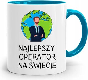 Kezelőnek Kék Bögre Születésnapi Ajándék fényképes nyomtatással